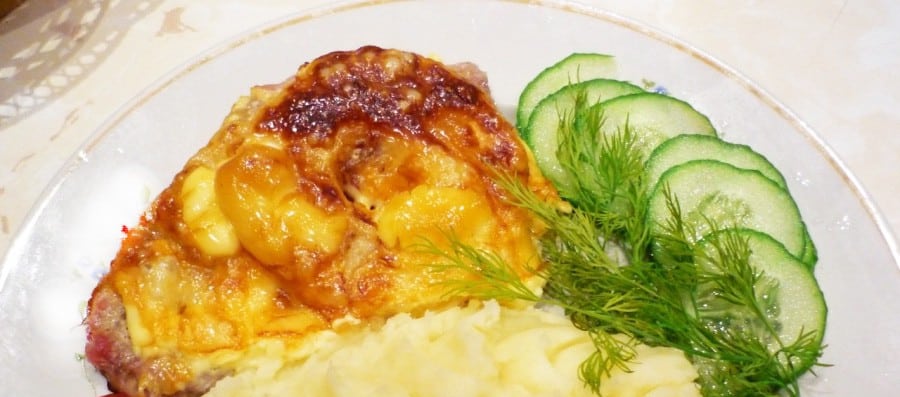 мясо с сыром и сметаной