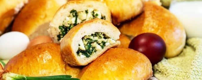 начинка с зелёным луком и яйцом