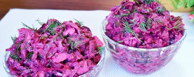 салат из свеклы с огурцами
