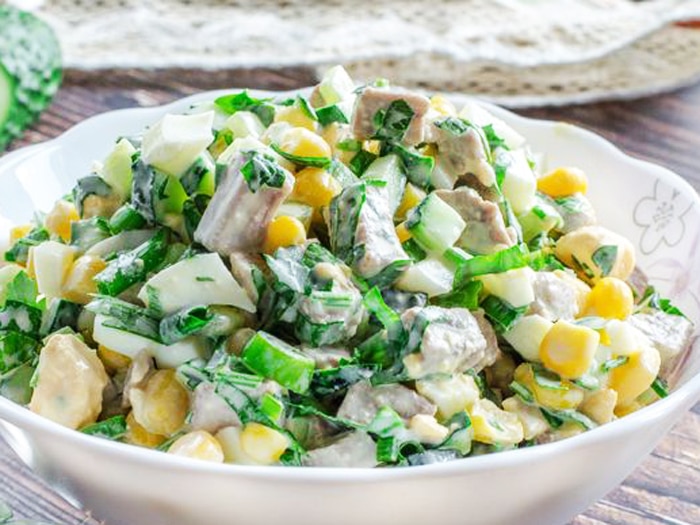 салат с мясом говядины рецепт