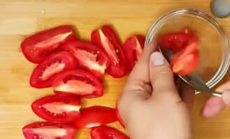 салат с жареными баклажанами
