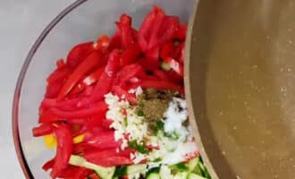 салат с жареными баклажанами