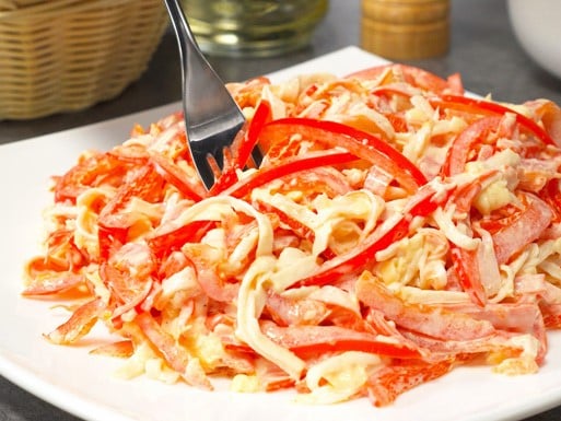 салат красное море