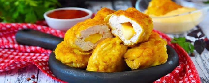 куриные наггетсы с сыром