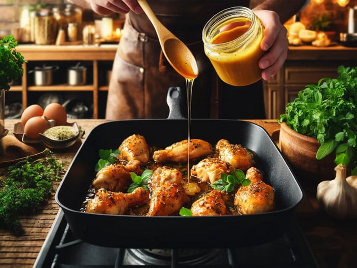 куриные ножки с мёдом и горчицей