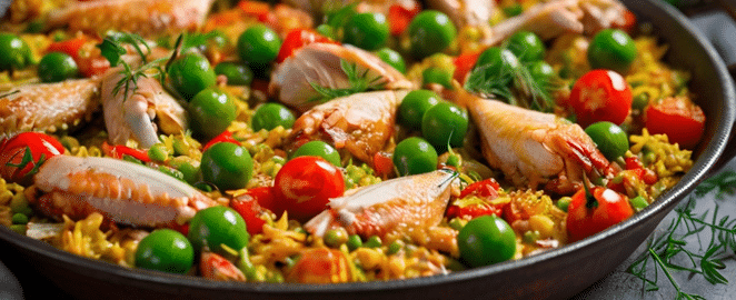 паэлья с курицей