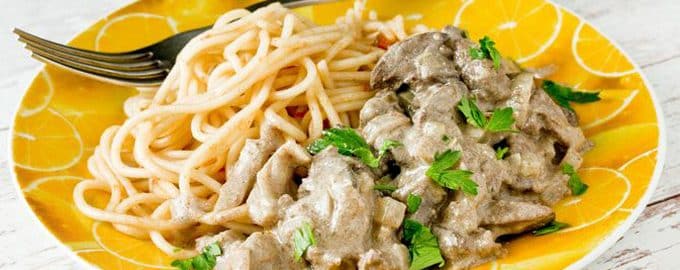 куриная печень в сметане рецепт