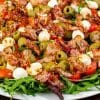 салат с жареным беконом рецепт